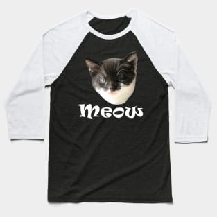 Funny Cute Cats Kittens Meow Baseball T-Shirt